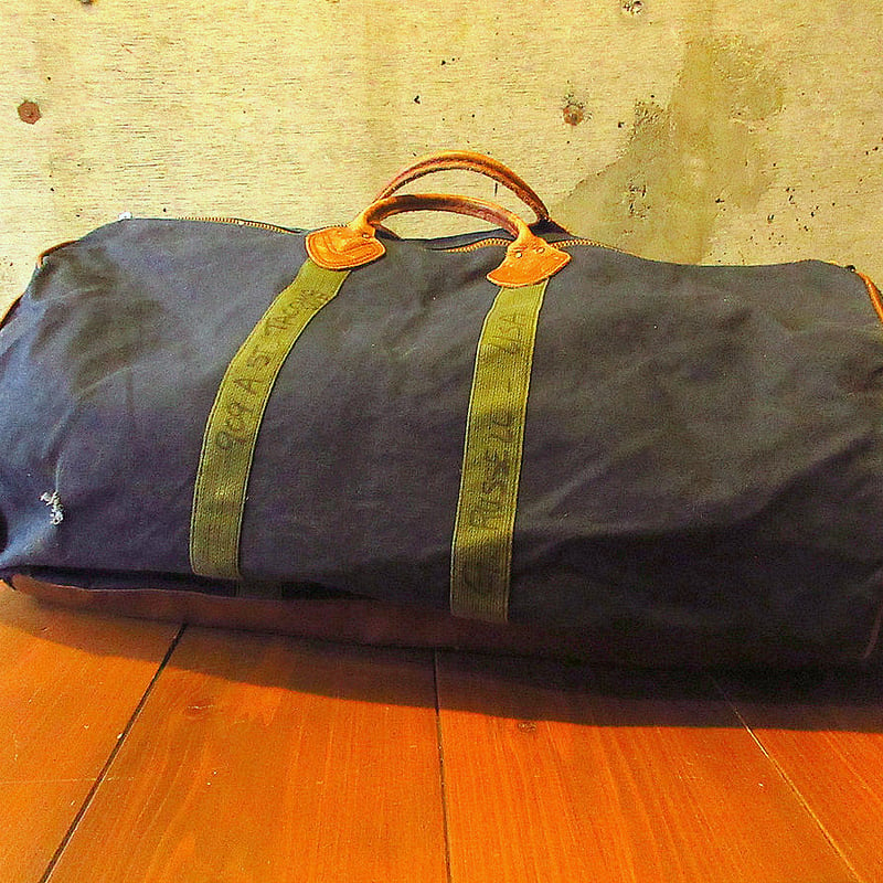 ビンテージ80's○L.L.Beanキャンバスボストンバッグ紺○231205k7-bag-bs...