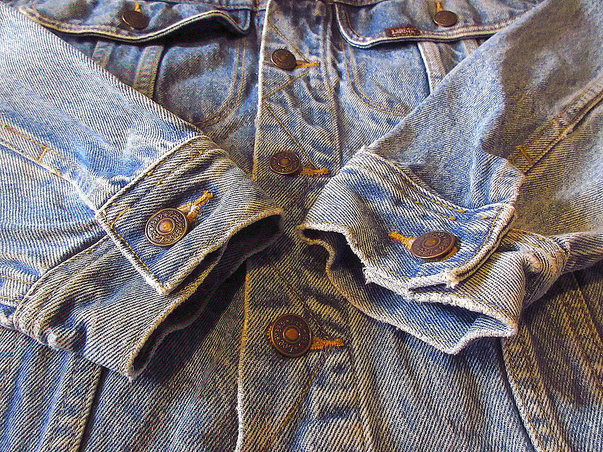 ビンテージ90's○Lee刺繍入りデニムジャケットsize M○231217j4 ビンテージ90's○Lee刺繍入りデニムジャケットsize M○231217j4