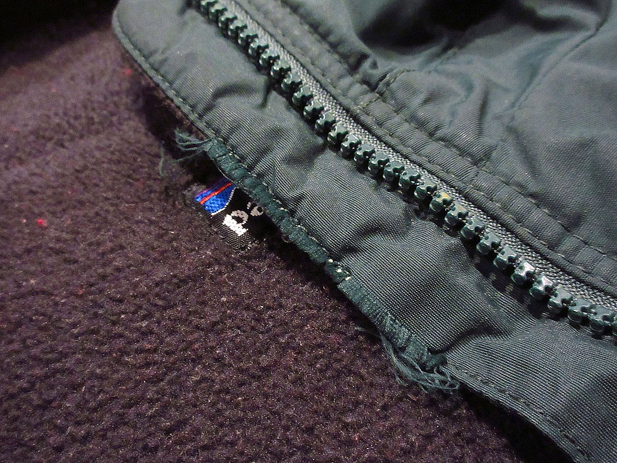 ビンテージ90's○Patagoniaシェルドシンチラベスト緑size XL○240613i6