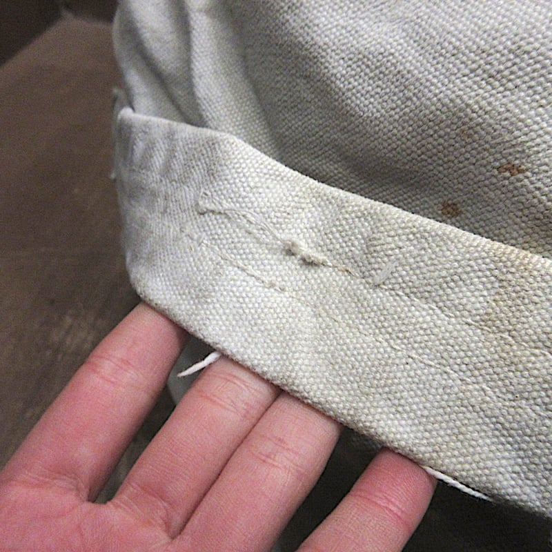 40's〜50's ヴィンテージ ハンドペイント ヘビーダッフルバック スカル ビンテージ40's50's○コットンキャンバスダッフルバッグ○260119n7-bag