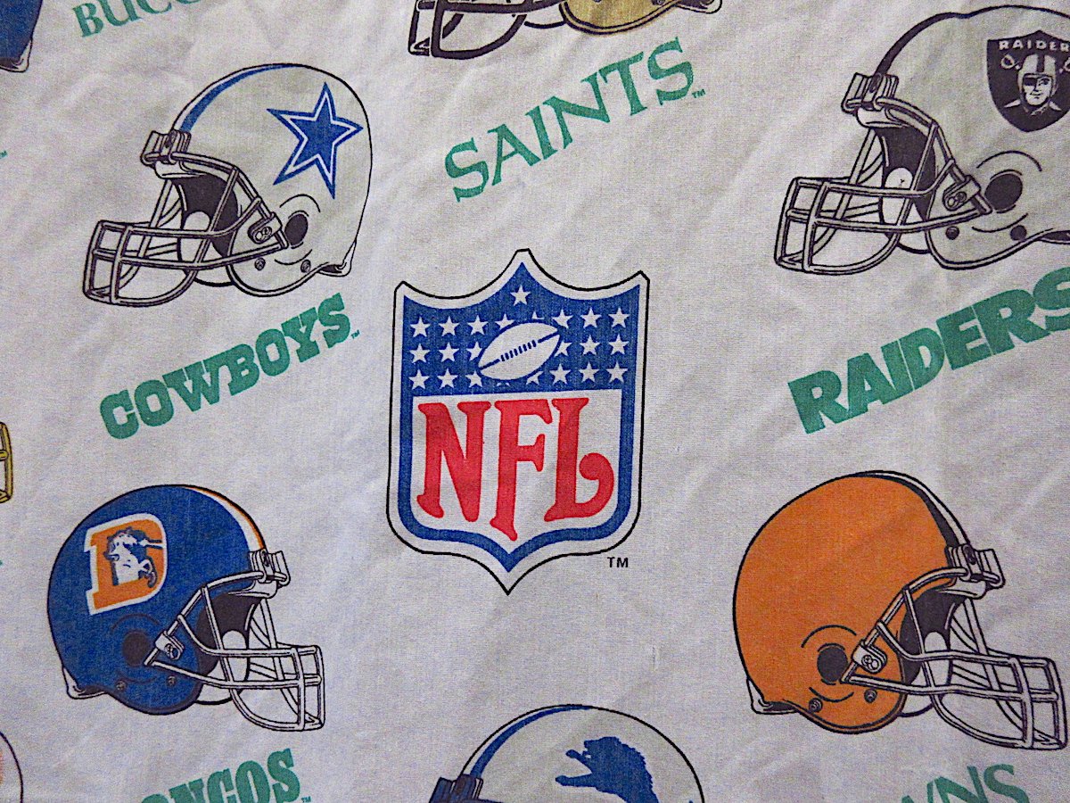 ビンテージ NFLカーテン二枚 アメリカンフットボール 【公式通販】