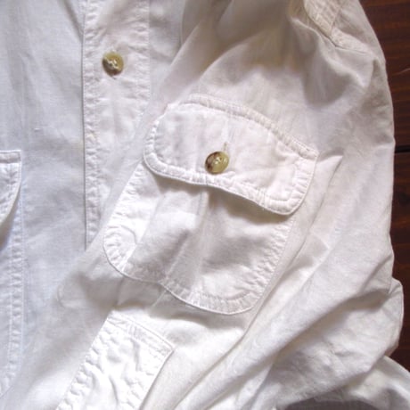 ビンテージ80’s●BANANA REPUBLICコットン長袖シャツ白 size S●250204b3-m-lssh-otバナナリパブリック1980's古着メンズ