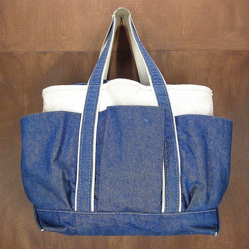 ビンテージ○L.L.Beanデニム×キャンバストートバッグL○220726i8-bag 