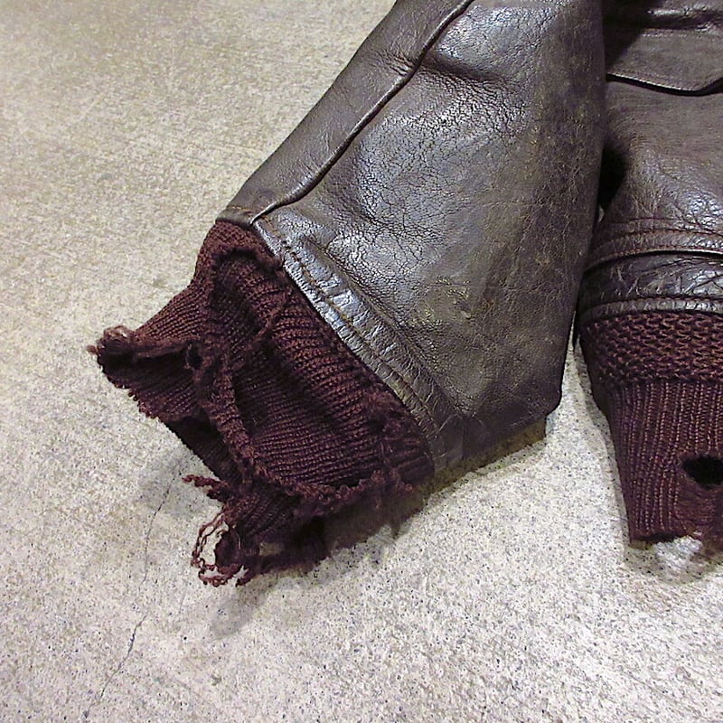 ビンテージ40's○U.S.ARMY NAVY AN-J3Aフライトジャケットsize 38○