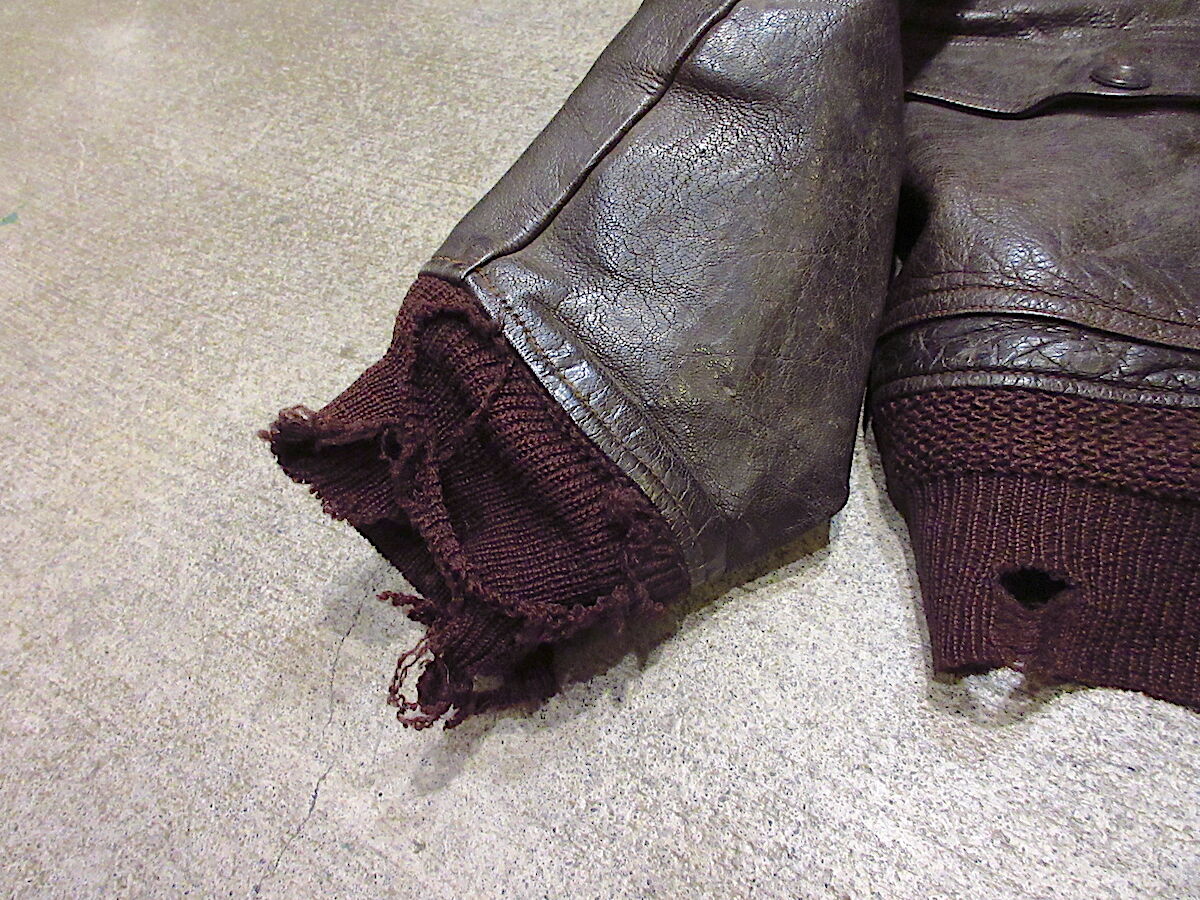 ビンテージ40's○U.S.ARMY NAVY AN-J3Aフライトジャケットsize 38○