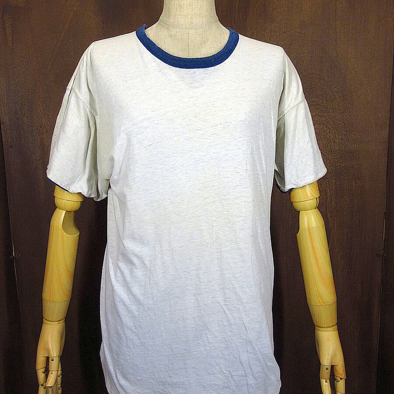 ビンテージ70's○ChampionバータグダブルフェイスTシャツ紺×白 ビンテージ70's○ChampionバータグダブルフェイスTシャツ紺×白