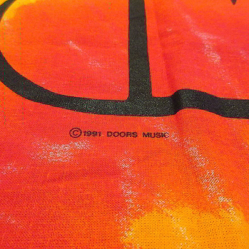 ビンテージ90's○The Doorsタイダイタペストリーsize 112cm×98.5cm○