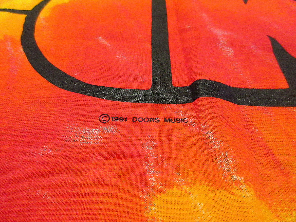 ビンテージ90's○The Doorsタイダイタペストリーsize 112cm×98.5cm○