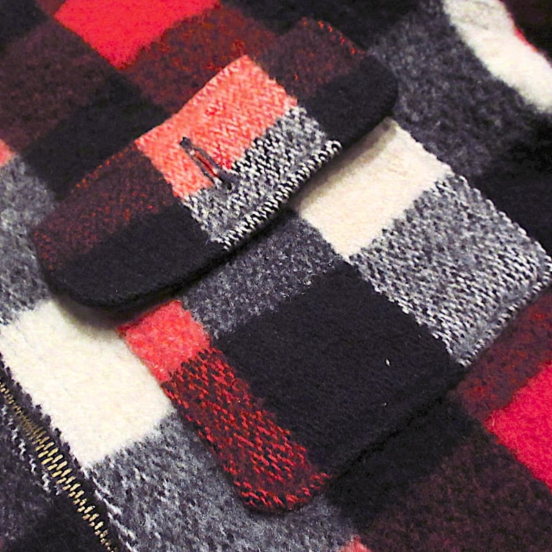 ビンテージ50's○Woolrichチェックウールスポーツジャケットsize 36