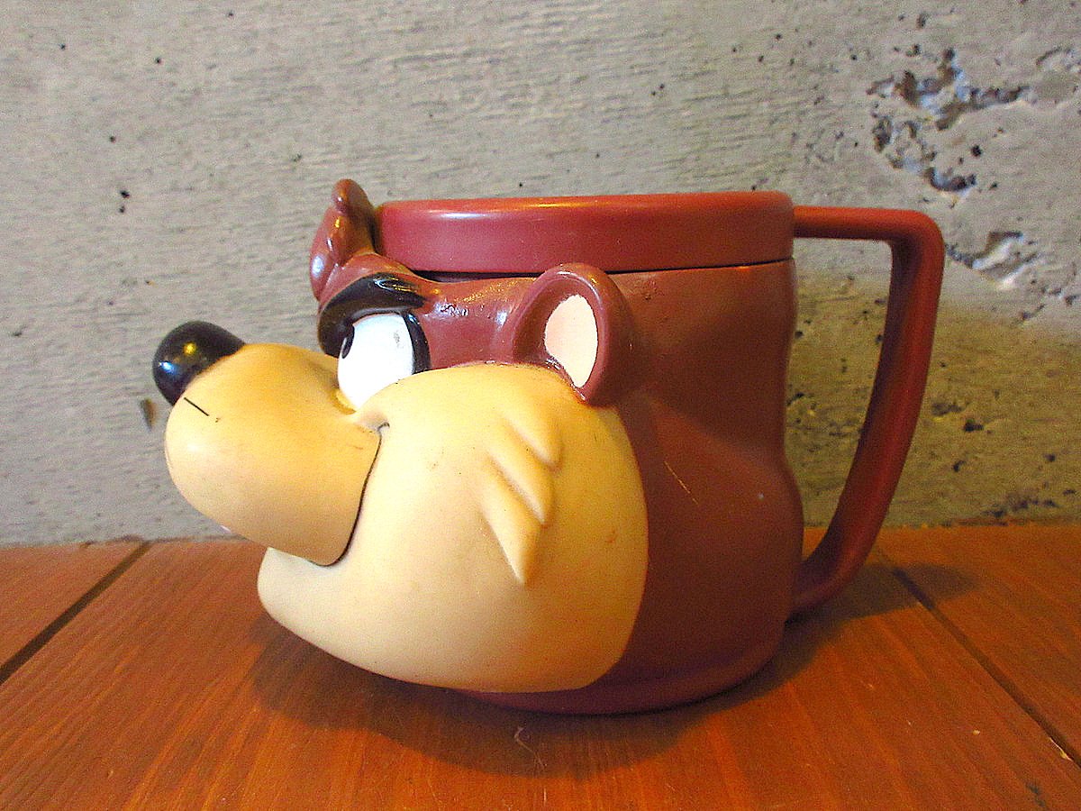 ビンテージ90's○LOONEY TUNESタズマニアンデビルフェイスマグ