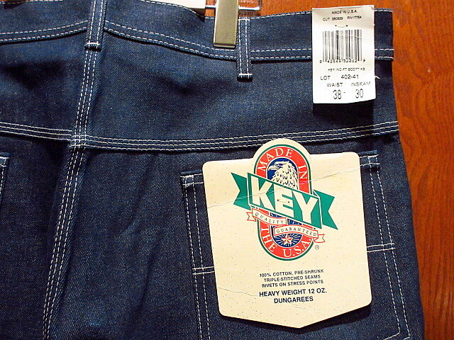 ビンテージ90's○DEADSTOCK KEY デニムペインターパンツ 38×30 ビンテージ90's○DEADSTOCK KEY デニムペインターパンツ 38×30