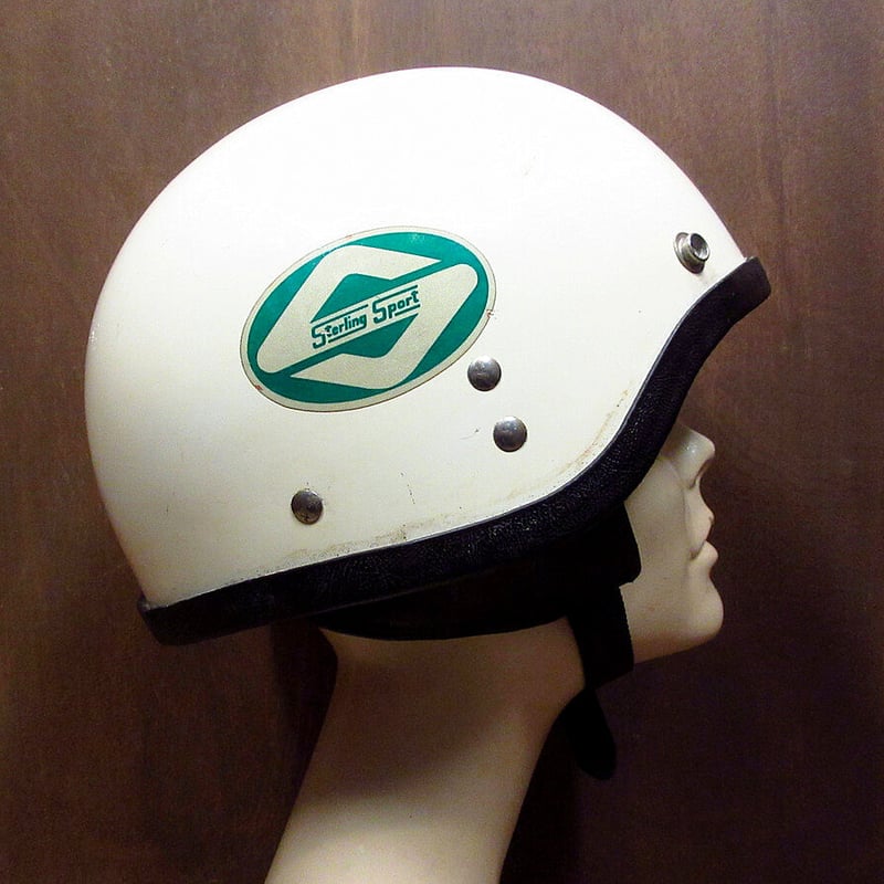 ビンテージ60's○Sterling Sport ハーフヘルメット白 L