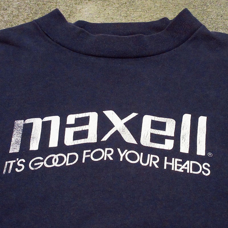 新品 MIKA 2010 ビンテージツアー Tシャツ 紺 ビンテージ80's○maxell プリントTシャツ紺○210625j1-m-tsh-ot