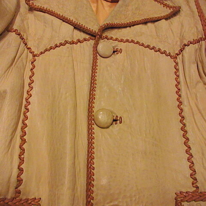 ビンテージ70's○North Beach Leatherカービングウィップステッチ