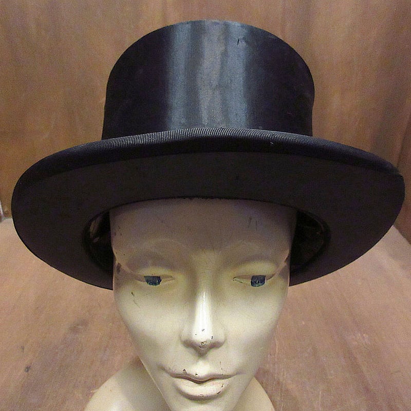 ビンテージ~20's○MADE IN HOLLANDフォールディングトップハット7 5/8