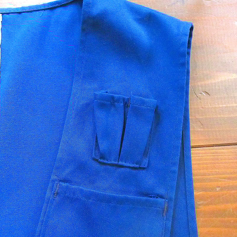 ビンテージ○bob allen シューティングベスト青size XL ビンテージ○bob allen シューティングベスト青size XL