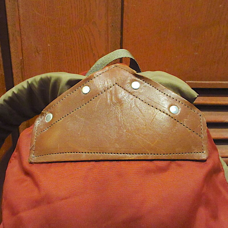 JANSPORTリュック ビンテージ ビンテージ70's80's○JANSPORTナイロンバックパックレンガ色