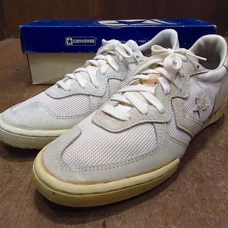 ビンテージ80's●DEADSTOCK CONVERSEレディースSTRATOS白9●220411i1-w-snk-26cm 1980sデッドストックコンバーススニーカー