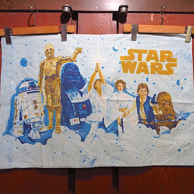 ビンテージ70's○STAR WARSベッドシーツ&ピローケース○230210r7-otclc