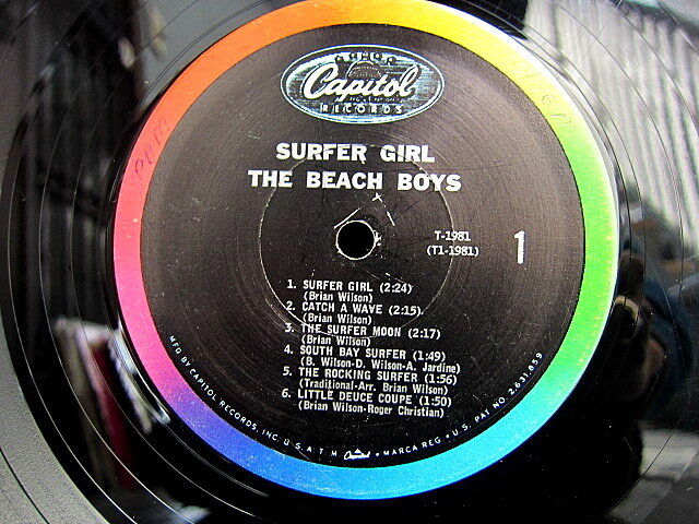 THE BEACH BOY○SURFER GIRL Capitol T-1981レインボーラベ