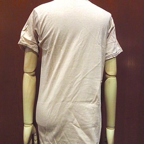 ビンテージ80's●DEADSTOCK FRUIT OF THE LOOM半袖Tシャツベージュsize M●250119m7-m-tsh-plデッドストックトップス古着