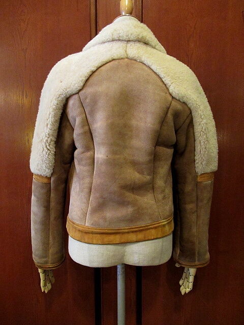 70s Searsムートンコート ヴィンテージ ビンテージ レザーボアジャケット fit=scale-down,w=1200