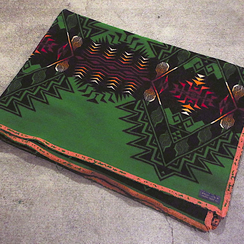 ビンテージ20's30's○PENDLETONネイティブ柄ウールブランケット
