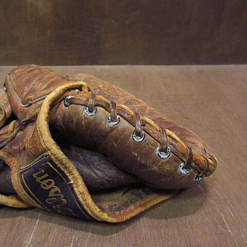 ビンテージ40's○WILSONベースボールグローブ○210218n4-otclct
