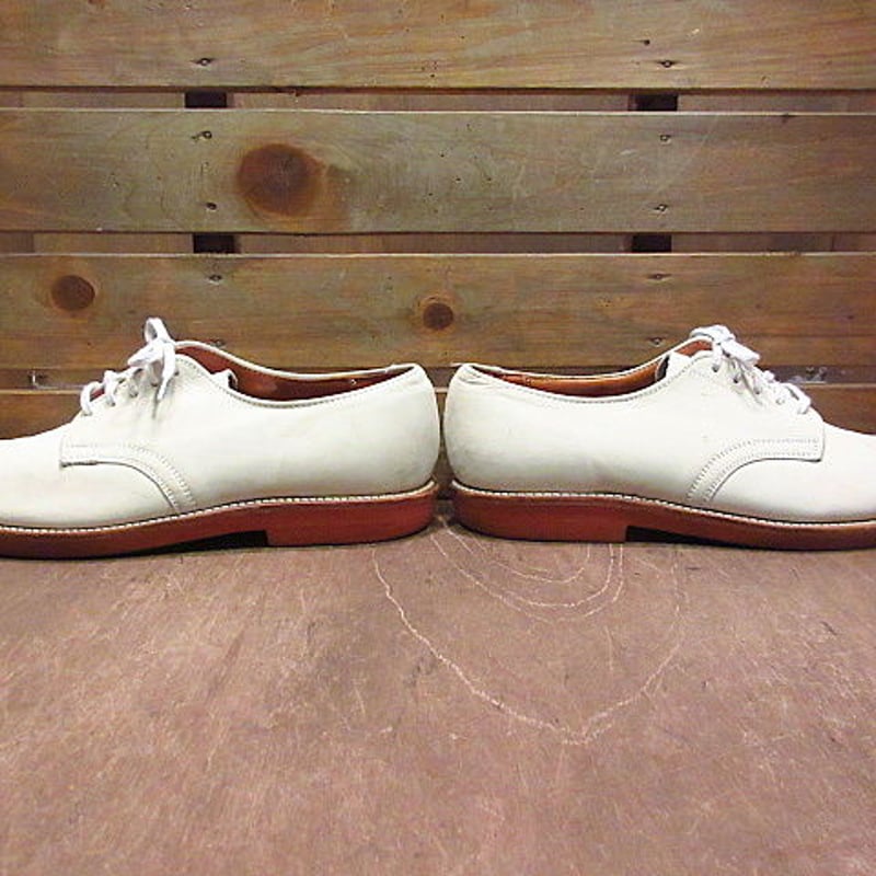 ビンテージ○Walk Overホワイトバックス8 E/C○200719n3-m-dshs-26