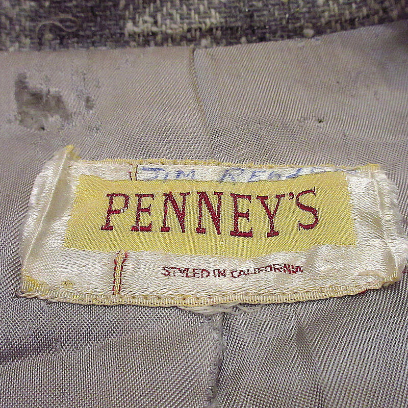 ビンテージ50's○PENNEY'Sチェックウールリッキージャケット○210929i3