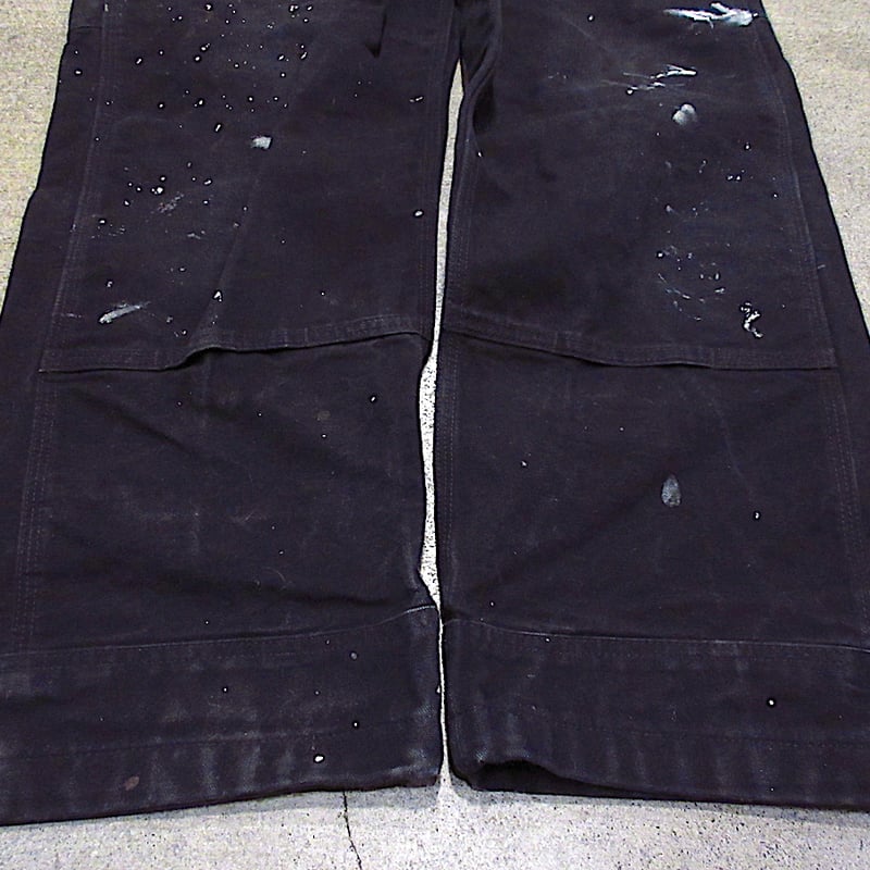 【Carhartt】ダブルニーダック オーバーオール ブラック Carharttダブルニーダックオーバーオール黒実寸W86cm○240415m1