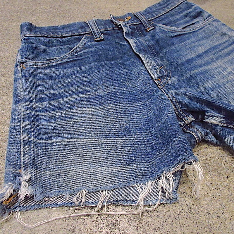 ビンテージ60's70's○Levi's 646 or 684デニムカットオフショーツBIG