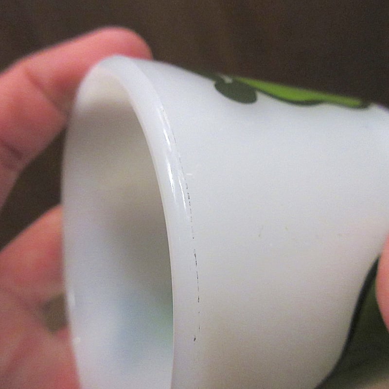 ビンテージ○Fire Kingスーパーフルーツピアースタッキングマグ