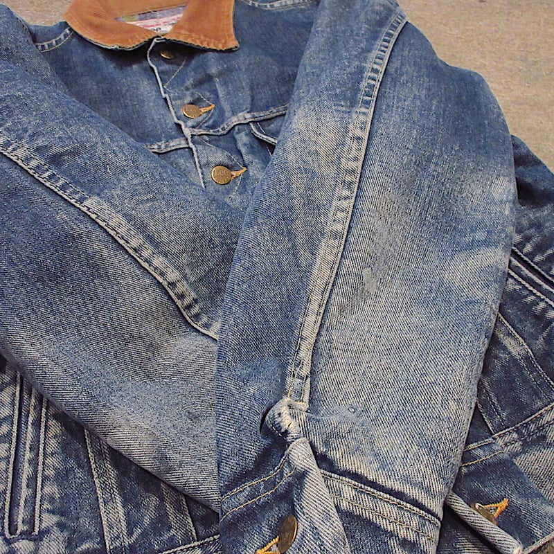 ビンテージ80's○Lee Storm Rider裏地ブランケットデニム