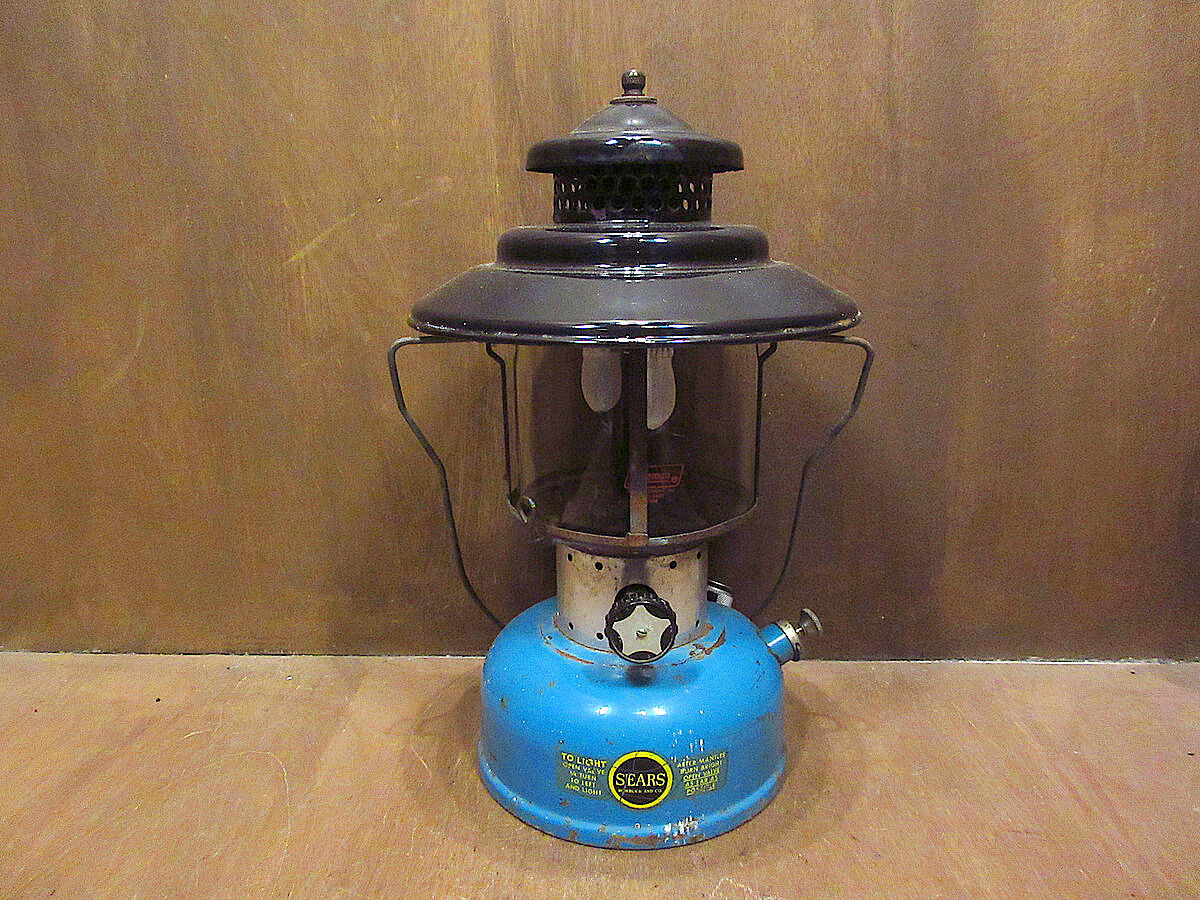 ビンテージ60's○SEARS Coleman 476. 74070ダブルマントルランタン点火