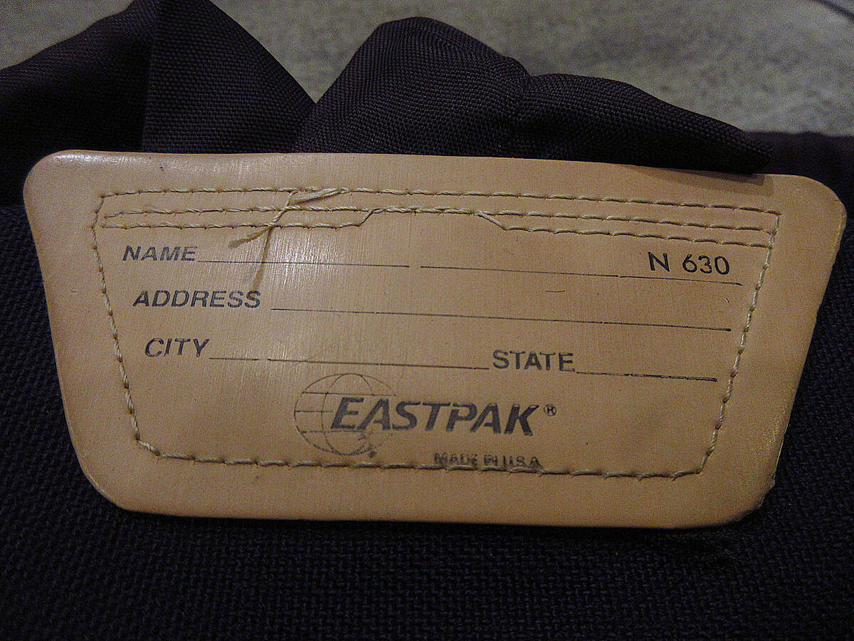 ビンテージ80's90's○MADE IN U.S.A.EASTPAKボトムレザーバック