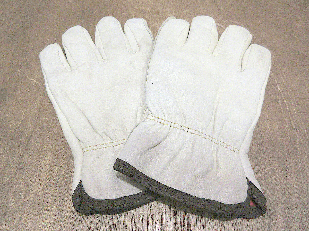 廃盤 VANSON レザー グローブ 骨 90s 最終値下 VINTAGE レザーグローブ XL ホワイト/ブラック 廃盤 VANSON