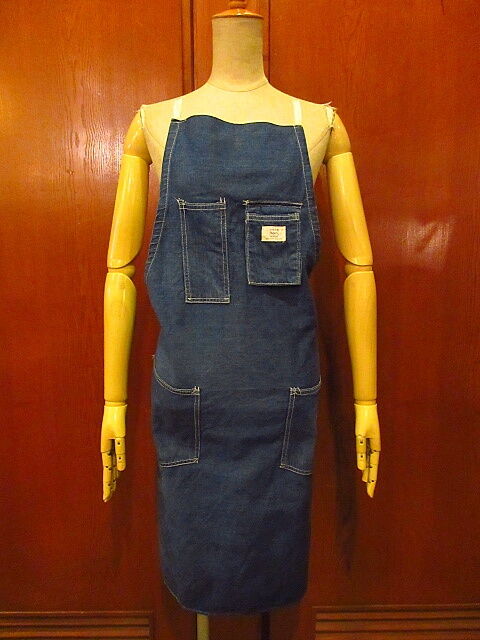 〜60s USA製 シアーズ インディゴデニム エプロン ワーク エンジニア 60s USA製 シアーズ インディゴデニム エプロン ワーク