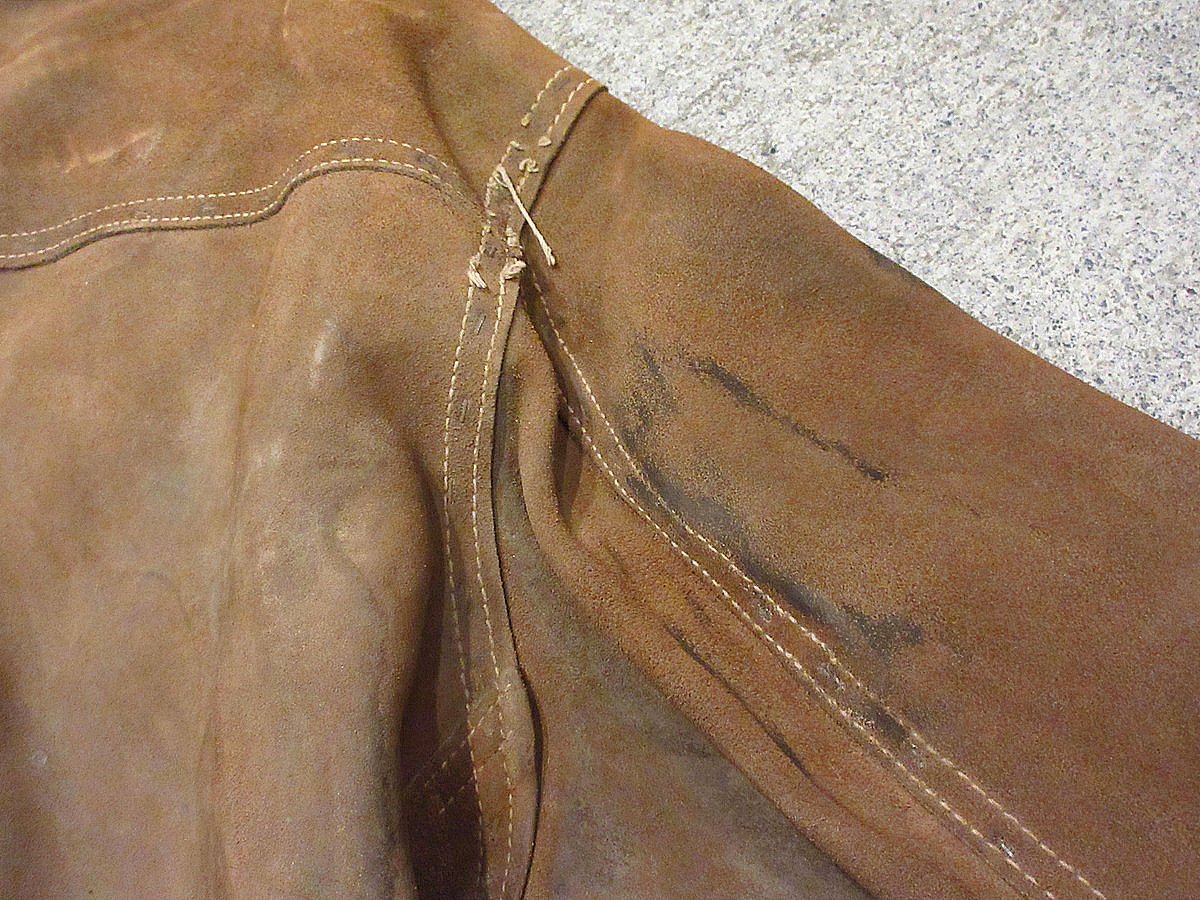 vintage スエードレザー ウェルディングジャケット 溶接工