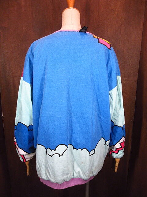 ビンテージ80's○Peter MaxリバーシブルスウェットM○201206n1-m-sws