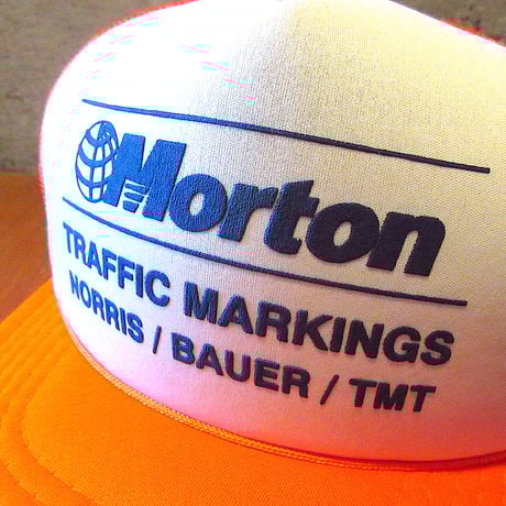 ビンテージ80’s90’s●DEADSTOCK Mortonスナップバックメッシュキャップオレンジ●250305k6-m-cp-bb 1980s1990s帽子メンズ