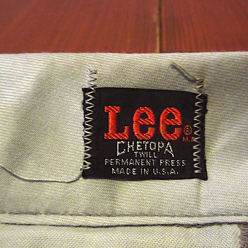 【デッドストック】〜70s USA製 Lee LTP サマー ワークパンツ ビンテージ70's○DEADSTOCK Leeテーパードワークパンツ実寸W76cm