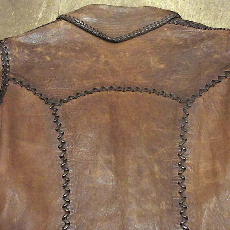 ビンテージ70's○North Beach Leatherレザージャケット茶size 5/6○
