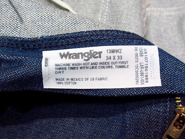 ビンテージ○DEADSTOCK MADE IN U.S.A. Wrangler 13MWZ ス...