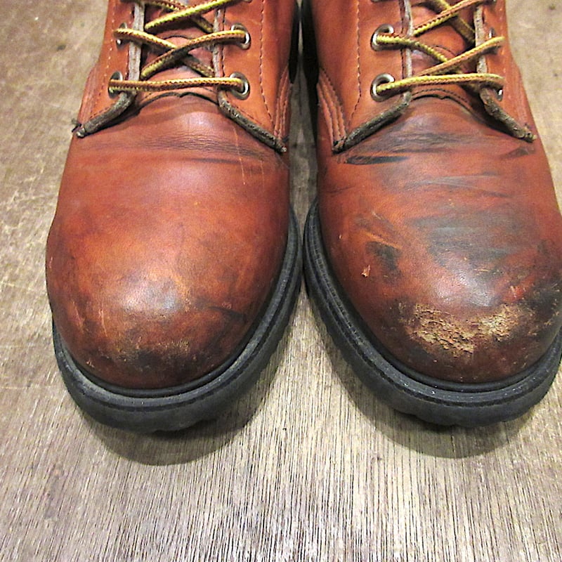 ビンテージ80's○RED WINGレザーワークブーツ茶size 8 E○250624j2-m