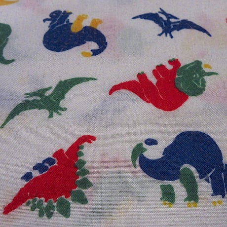 ビンテージ70's80's●SIVILキッズ恐竜柄パジャマセット●221003c1-k-stup 1970s1980sダイナソー子供服セットアップ