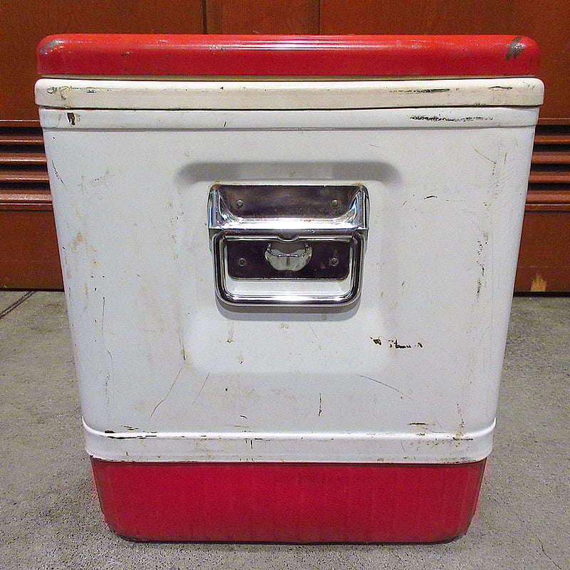 ビンテージ50's○Coleman Coca-Colaクーラーボックス赤×白 ビンテージ50's○Coleman Coca-Colaクーラーボックス赤×白