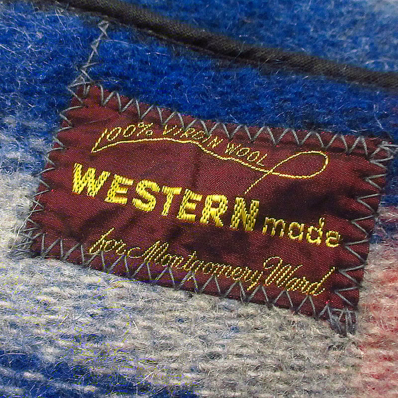 ビンテージ40's○MONTGOMERY WARDチェックウールカーコート○231207i2-