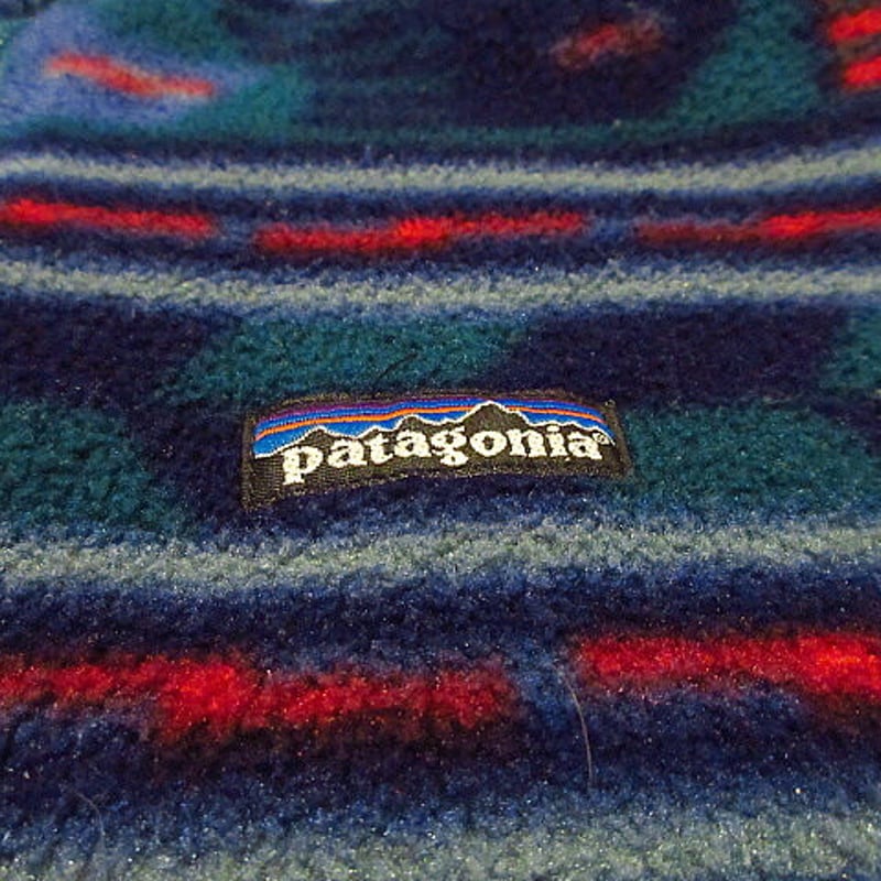Patagoniaキッズネイティブ柄ハーフジップフリースジャケット