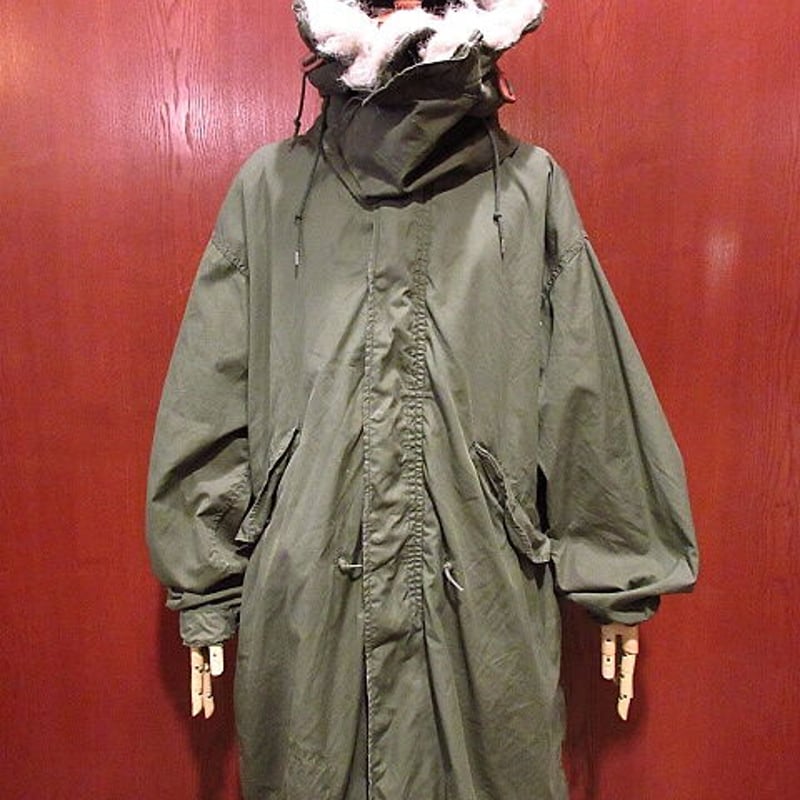 70s M-65 フィッシュテール US ARMY M-R ビンテージ USA 70s 米軍 U.S.ARMY キルティングライナー&フード付き M-65